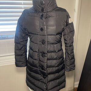 Kids Black Moncler Puffer Coat